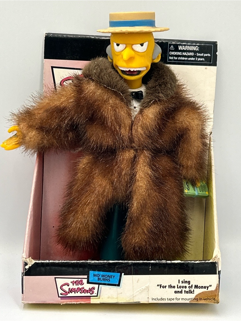 Mo' Money Mr. Burns Collectible Figure - Brown Fur Coat